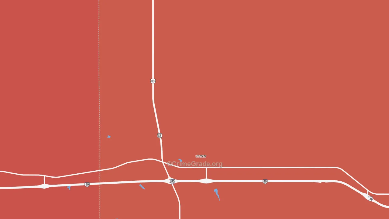 Vivian, SD Map of Drug-Related Crime Rates