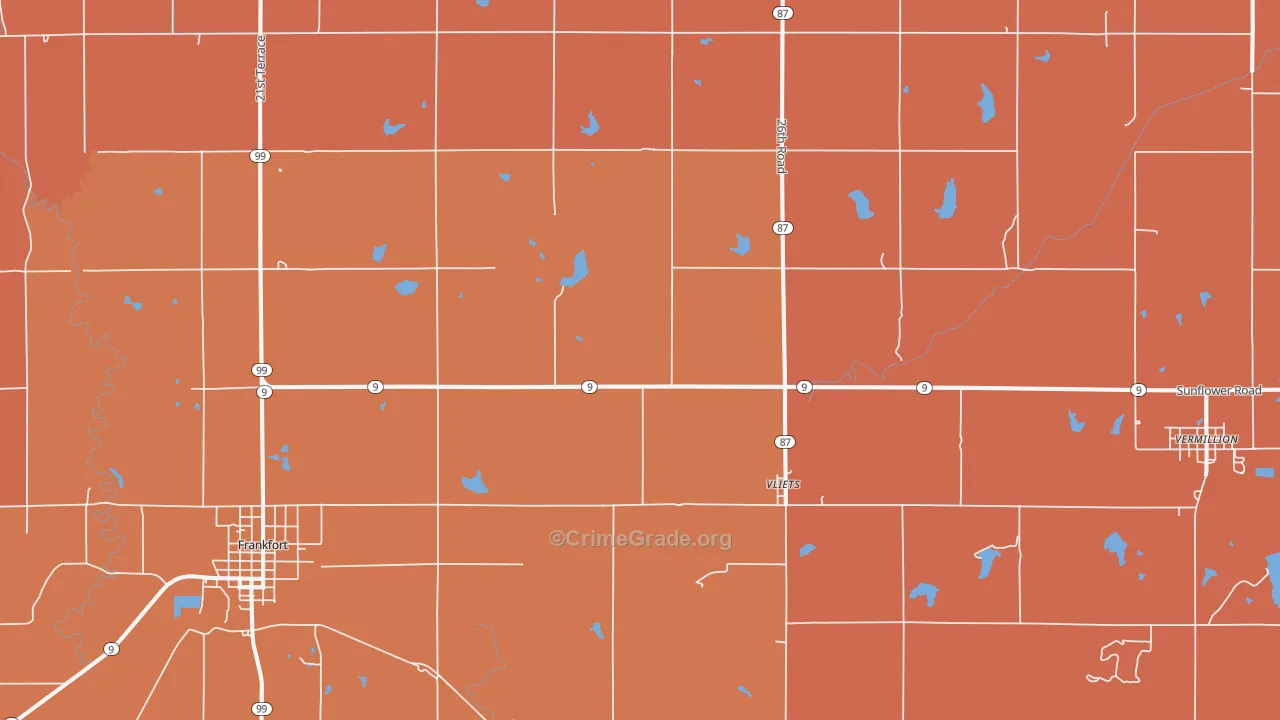 Vliets, KS Map of Drug-Related Crime Rates