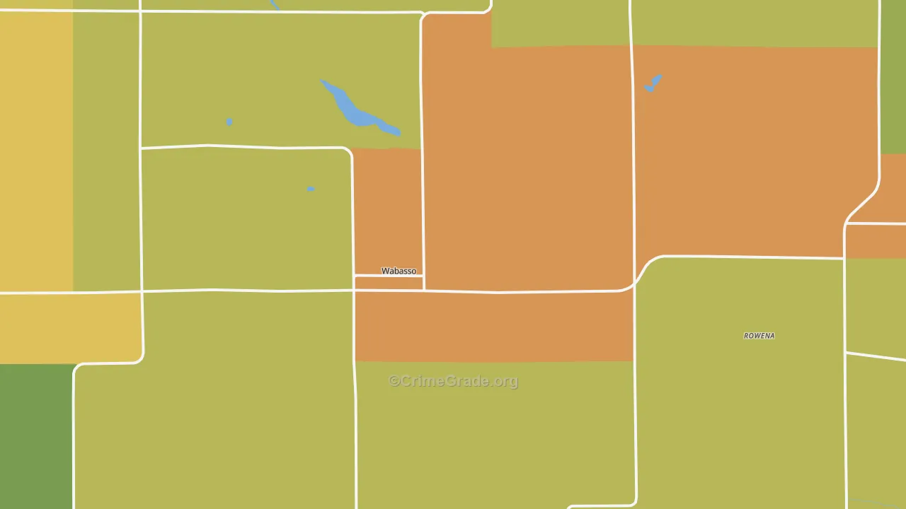Wabasso, MN Map of Drug-Related Crime Rates