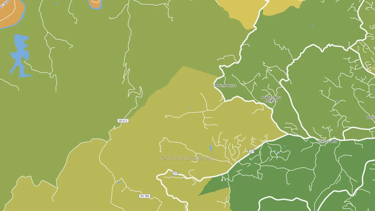 Wabun, VA Map of Drug-Related Crime Rates