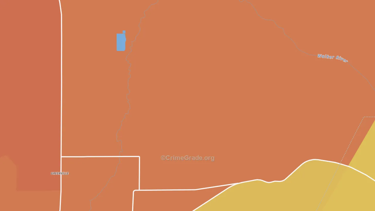 Wabuska, NV Map of Drug-Related Crime Rates