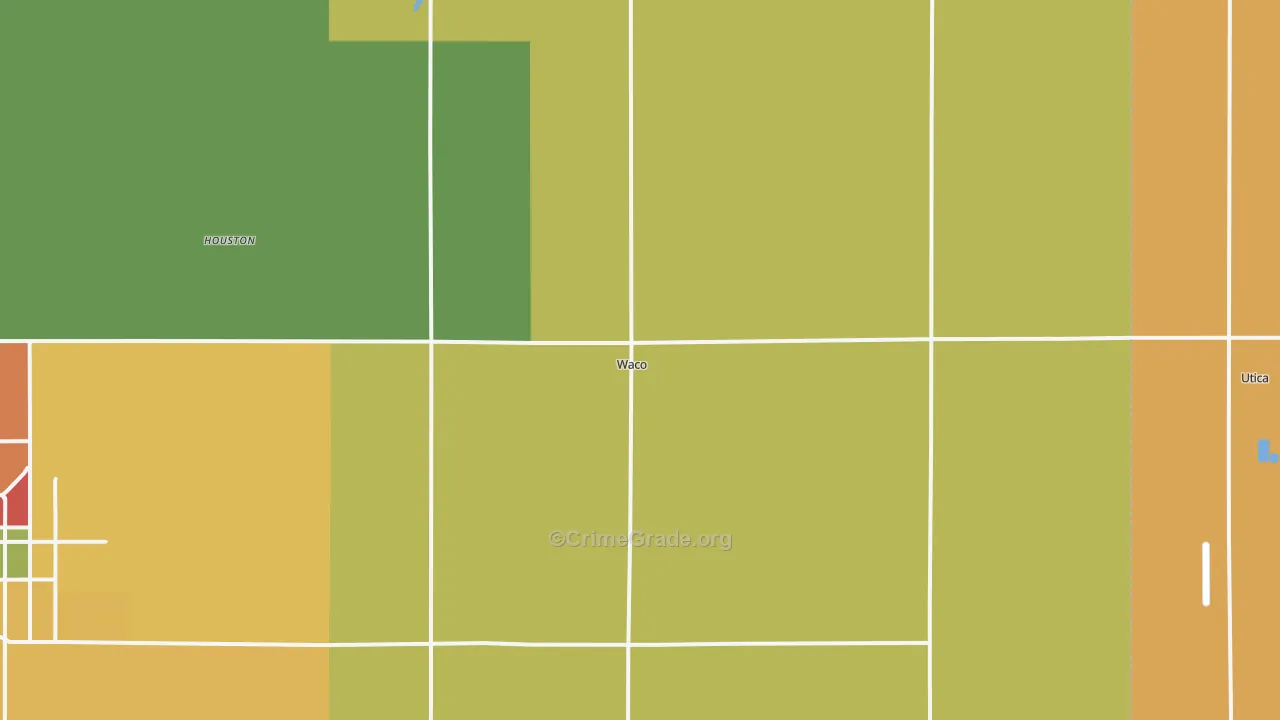 Waco, NE Map of Drug-Related Crime Rates