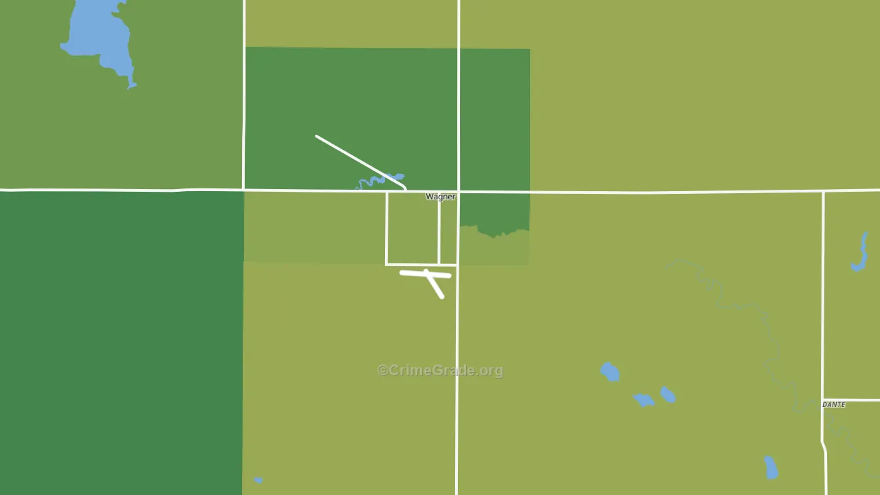 Wagner, SD Map of Drug-Related Crime Rates