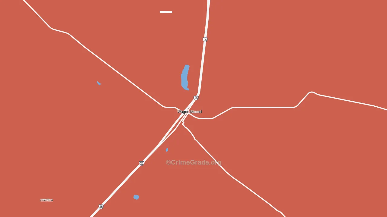 Wagon Mound, NM Map of Drug-Related Crime Rates