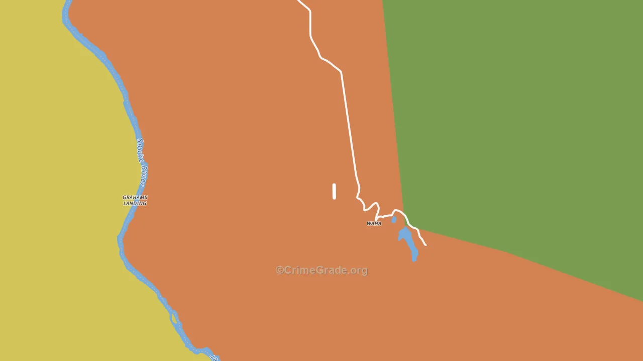 Waha, ID Map of Drug-Related Crime Rates