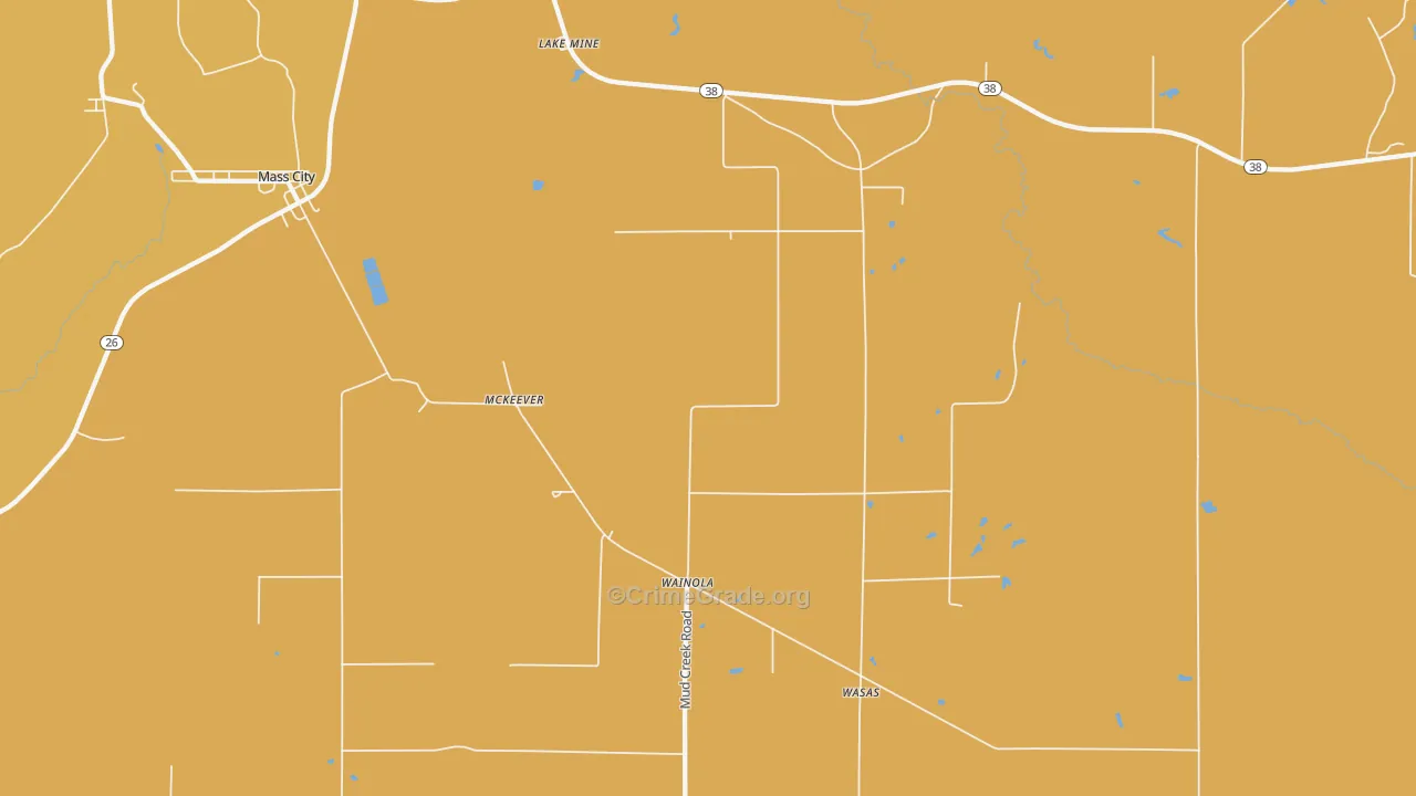 Wainola, MI Map of Drug-Related Crime Rates