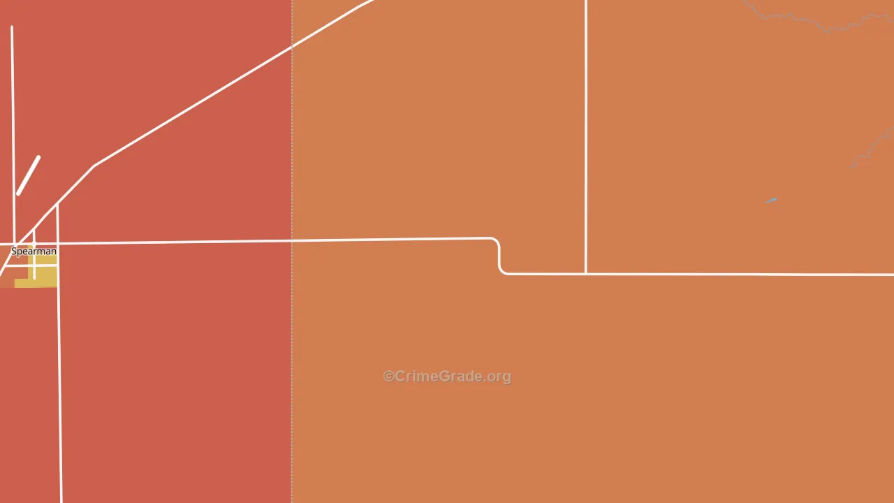 Waka, TX Map of Drug-Related Crime Rates