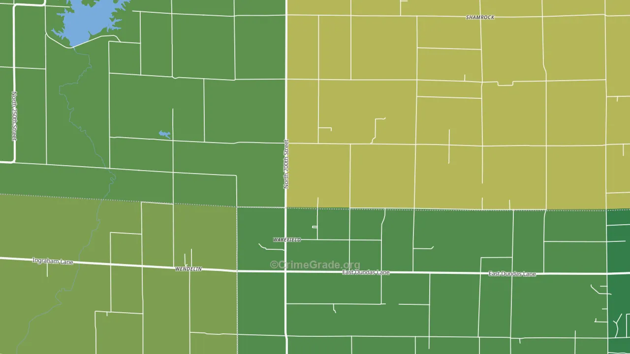 Wakefield, IL Map of Drug-Related Crime Rates