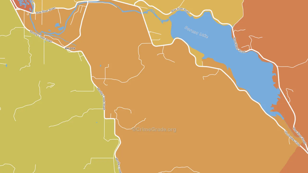 Walden, OR Map of Drug-Related Crime Rates