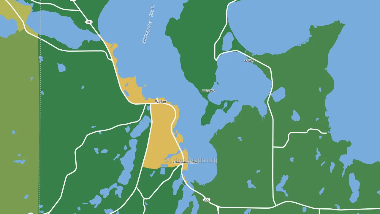 Walker, MN Map of Drug-Related Crime Rates