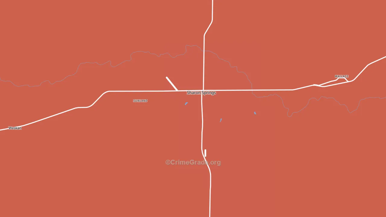 Wallace County, KS Map of Drug-Related Crime Rates