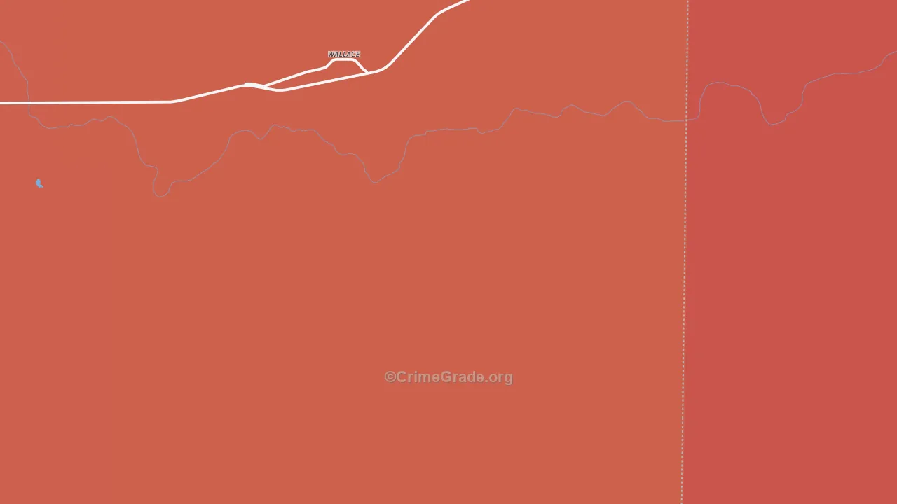 Wallace, KS Map of Drug-Related Crime Rates