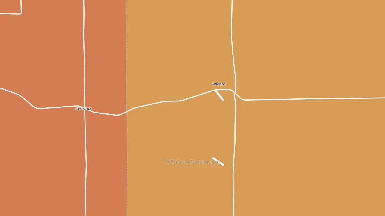 Wallace, NE Map of Drug-Related Crime Rates