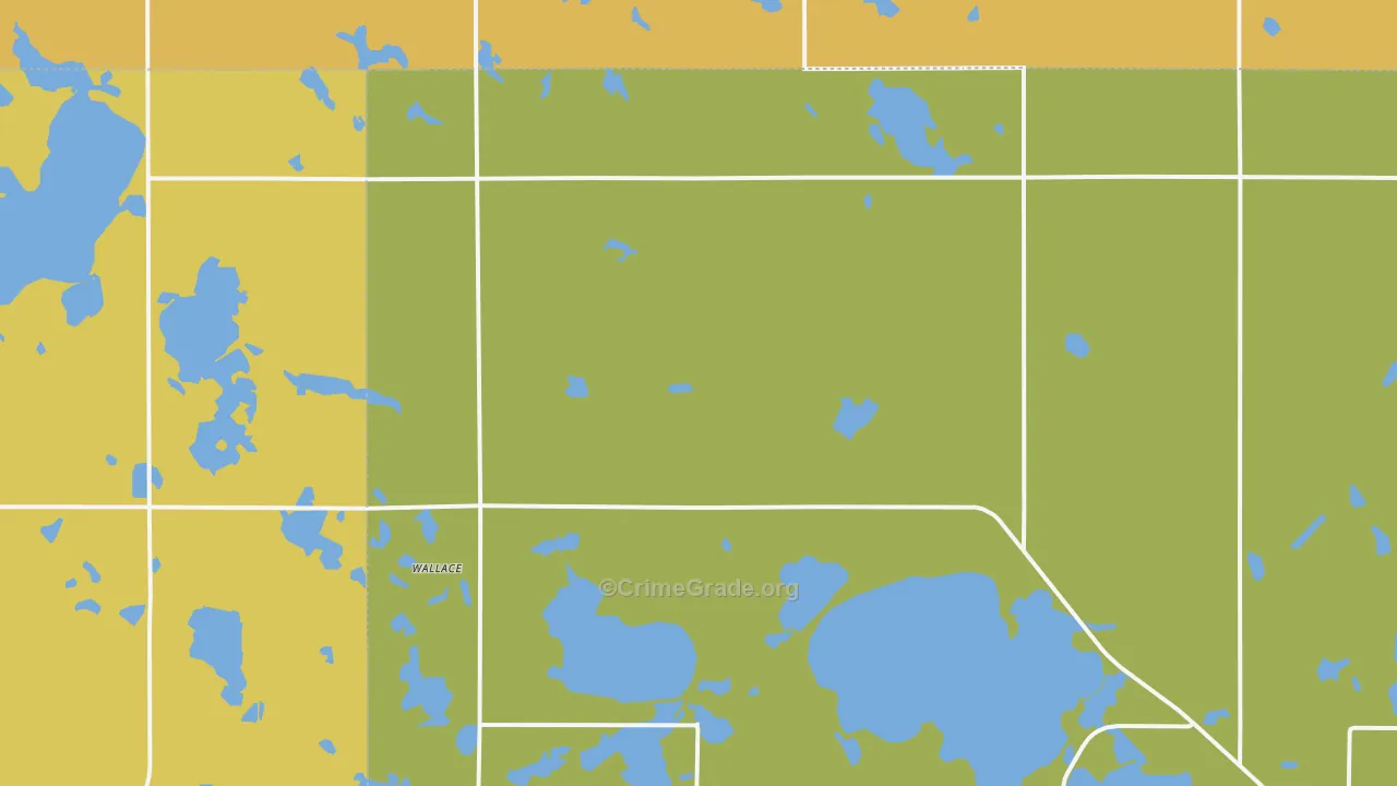 Wallace, SD Map of Drug-Related Crime Rates