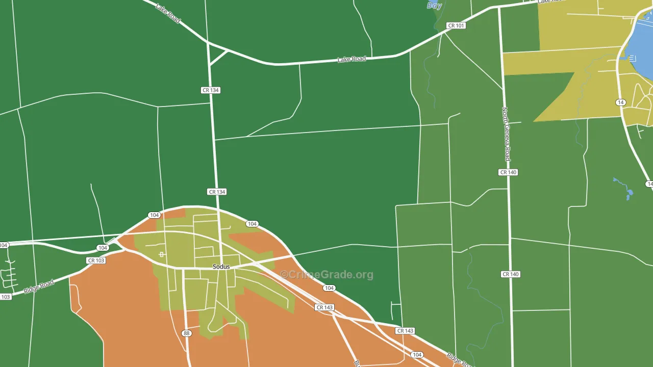 Wallington, NY Map of Drug-Related Crime Rates