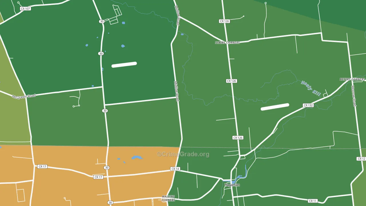 Wallins Corner, NY Map of Drug-Related Crime Rates