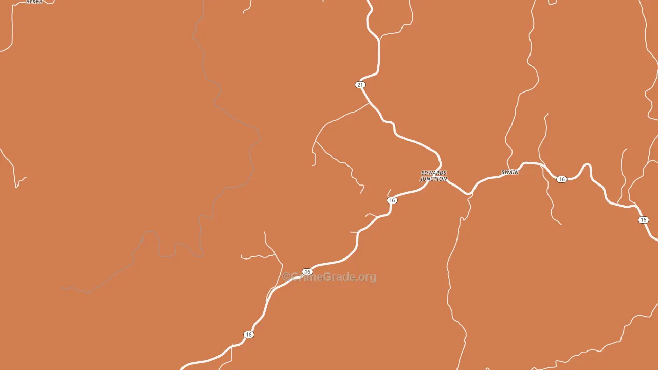 Walnut, AR Map of Drug-Related Crime Rates