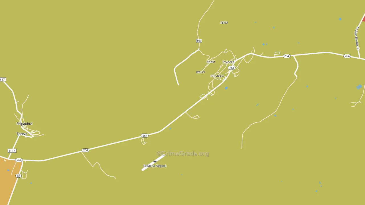 Walpi, AZ Map of Drug-Related Crime Rates