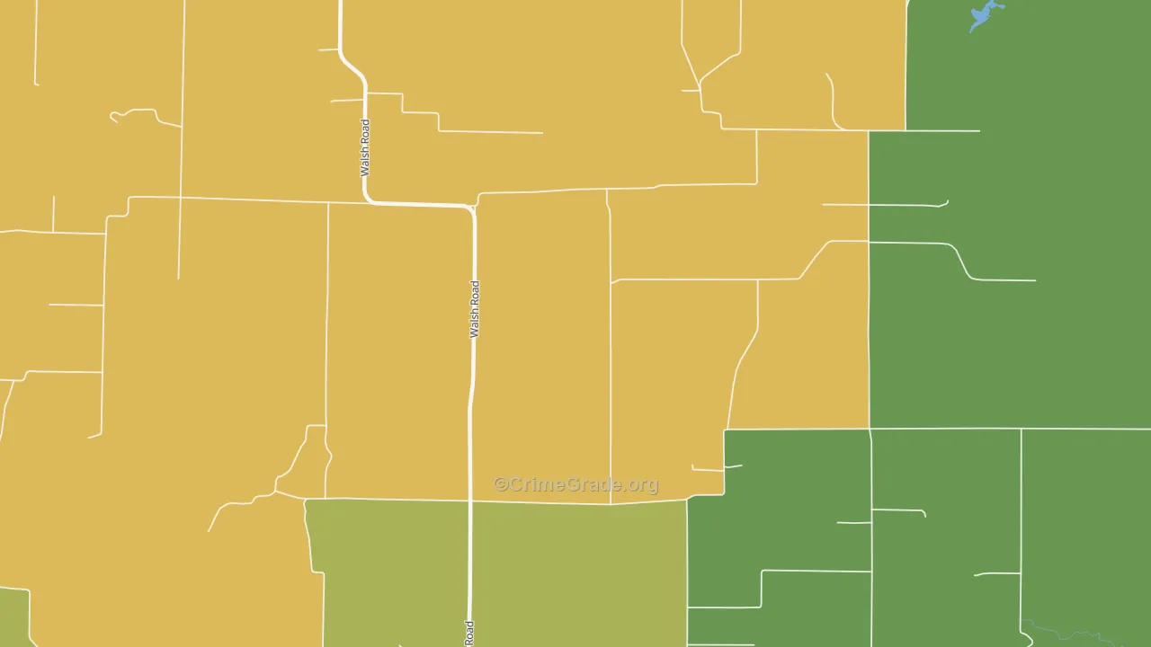 Walsh, IL Map of Drug-Related Crime Rates