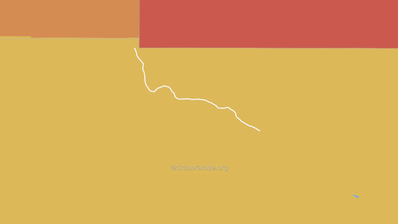 Waltman, WY Map of Drug-Related Crime Rates