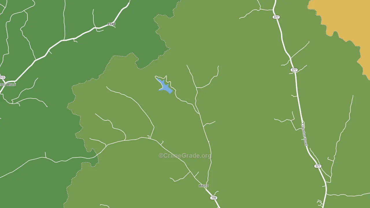 Waltz, KY Map of Drug-Related Crime Rates