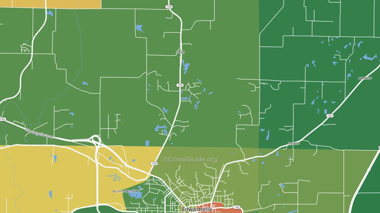 Wanda, IL Map of Drug-Related Crime Rates