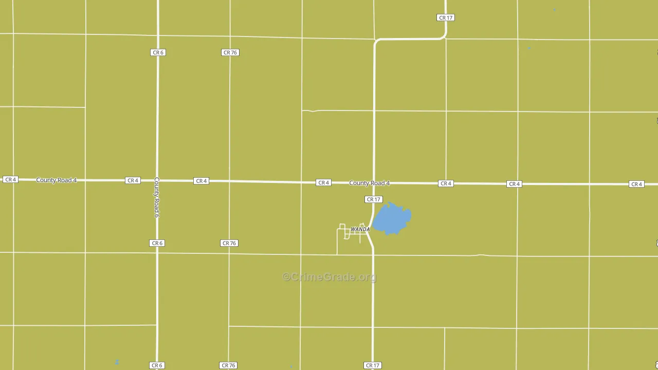 Wanda, MN Map of Drug-Related Crime Rates
