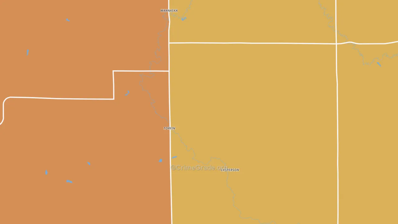 Wannaska, MN Map of Drug-Related Crime Rates