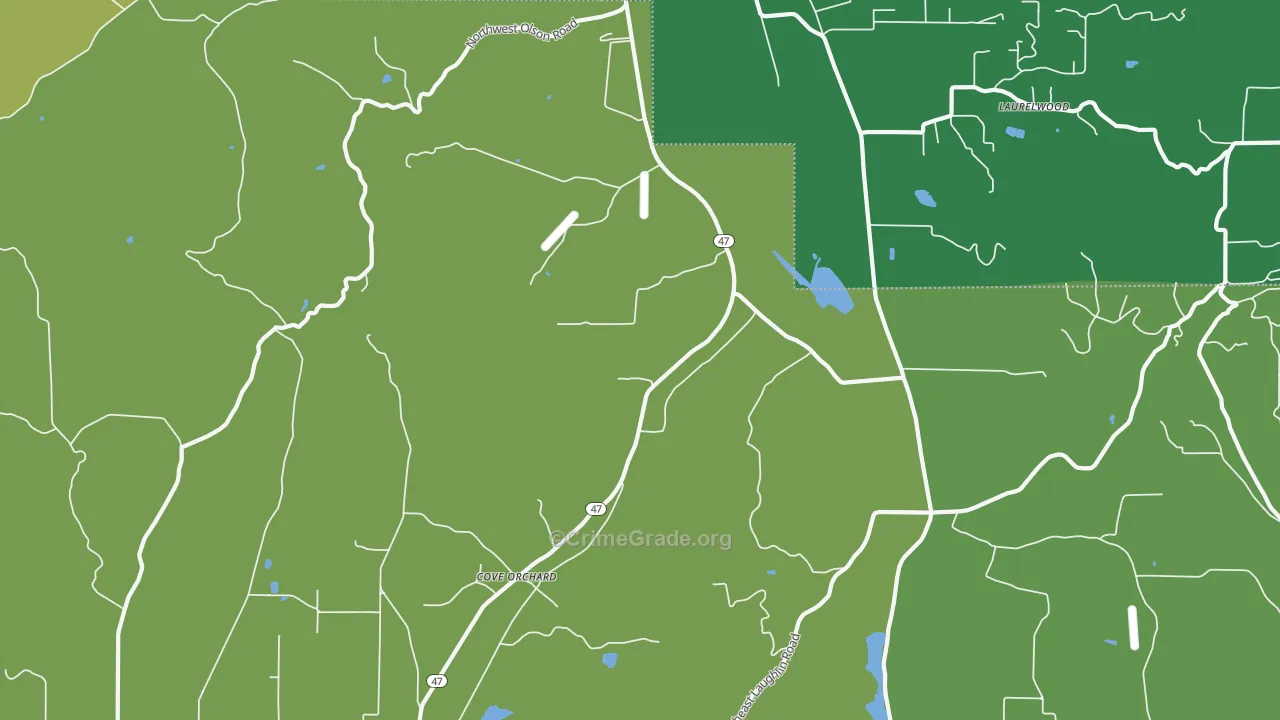 Wapato, OR Map of Drug-Related Crime Rates