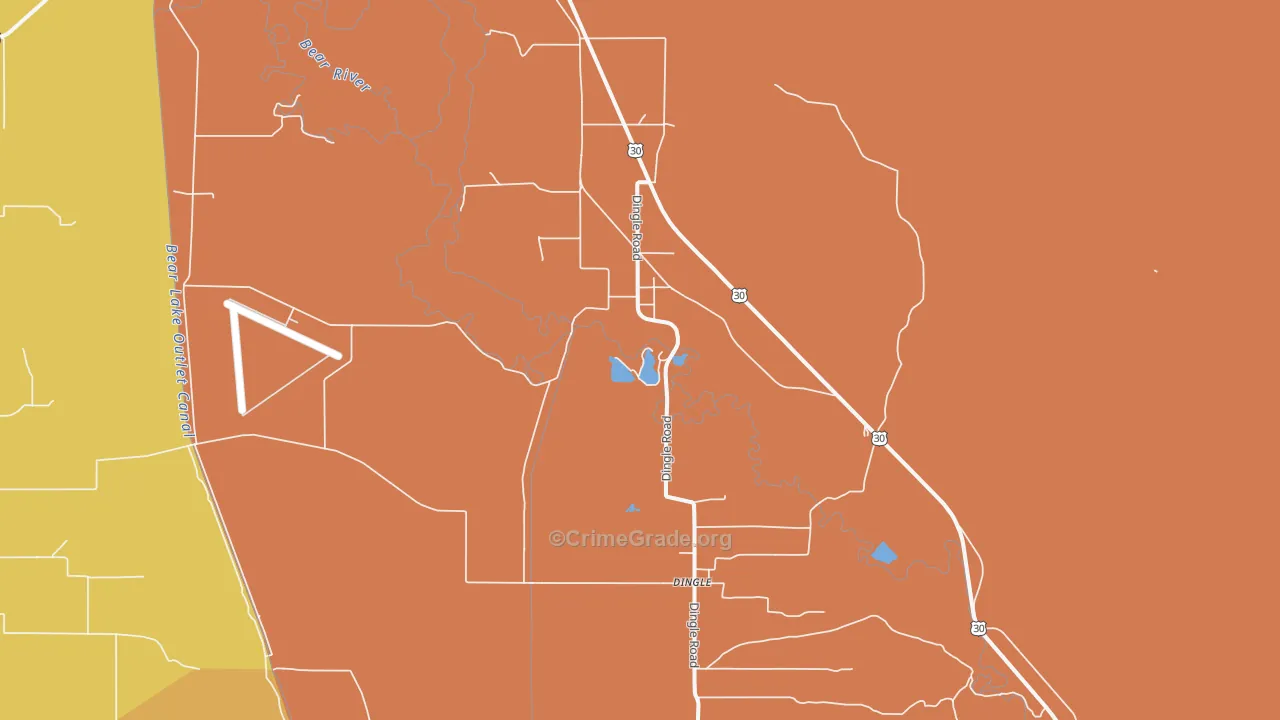 Wardboro, ID Map of Drug-Related Crime Rates