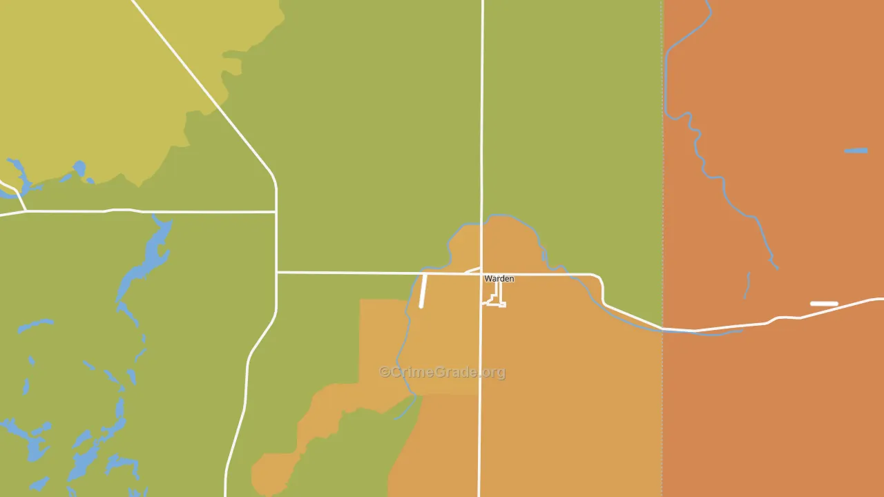 Warden, WA Map of Drug-Related Crime Rates
