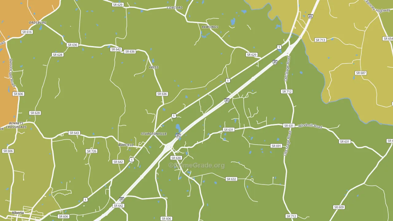 Warfield, VA Map of Drug-Related Crime Rates