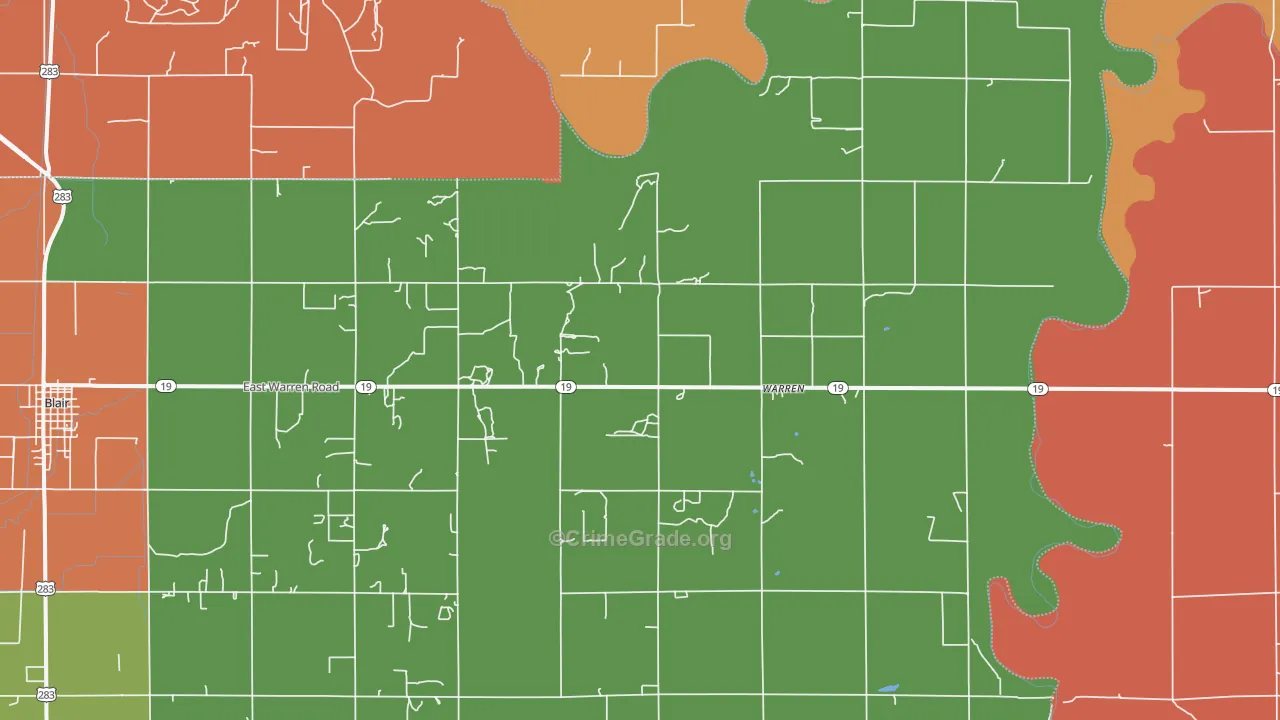 Warren, OK Map of Drug-Related Crime Rates
