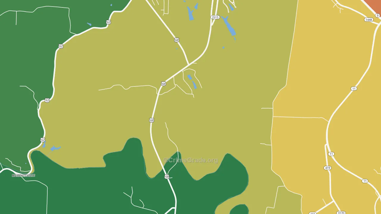 Washington, KY Map of Drug-Related Crime Rates