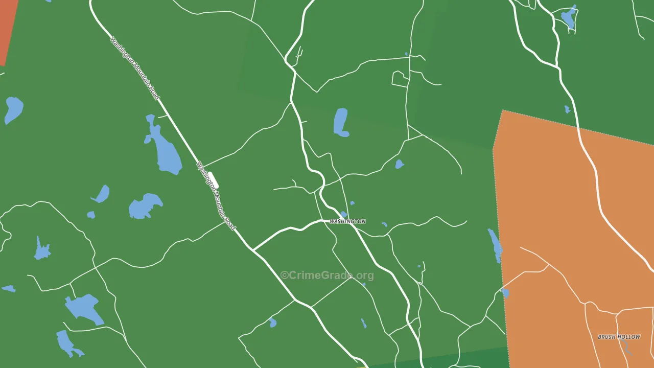 Washington, MA Map of Drug-Related Crime Rates