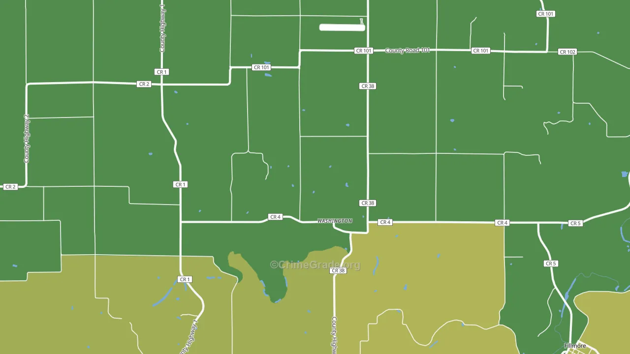 Washington, MN Map of Drug-Related Crime Rates