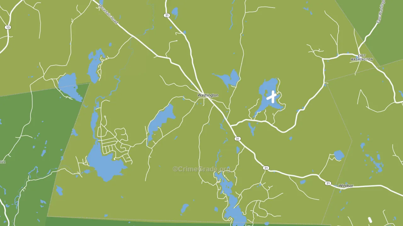 Washington, NH Map of Drug-Related Crime Rates