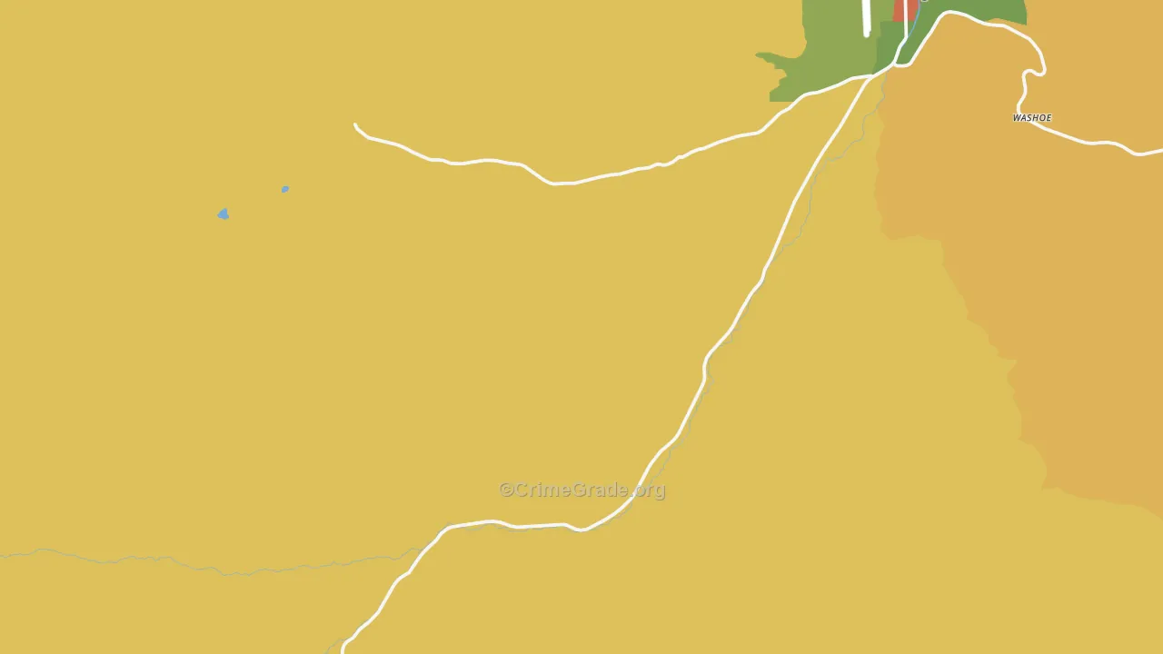 Washoe, MT Map of Drug-Related Crime Rates