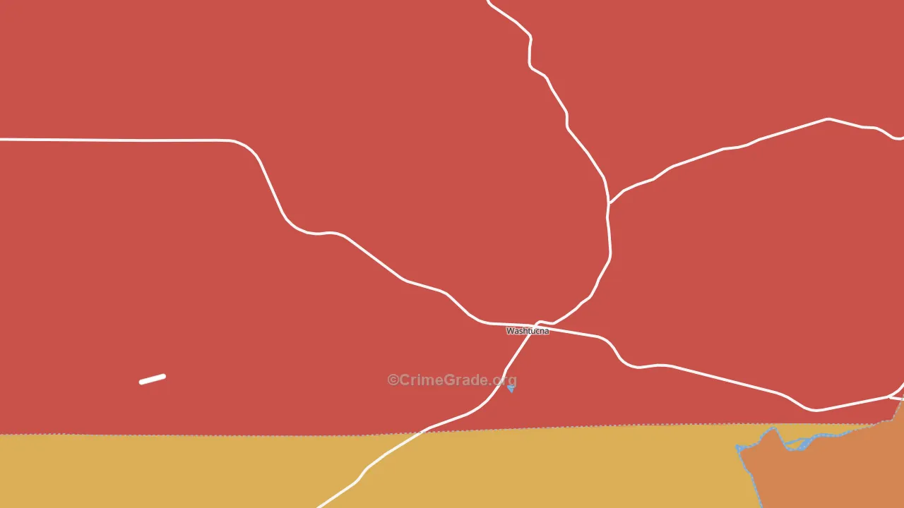 Washtucna, WA Map of Drug-Related Crime Rates