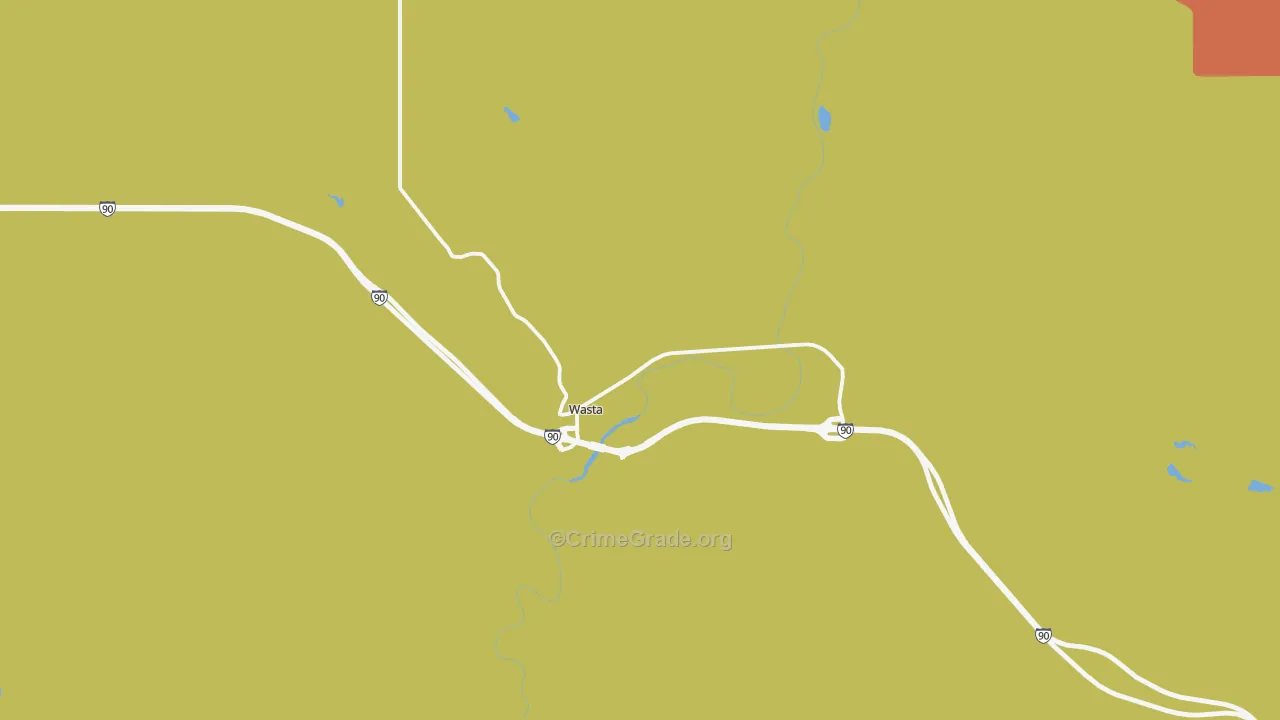 Wasta, SD Map of Drug-Related Crime Rates