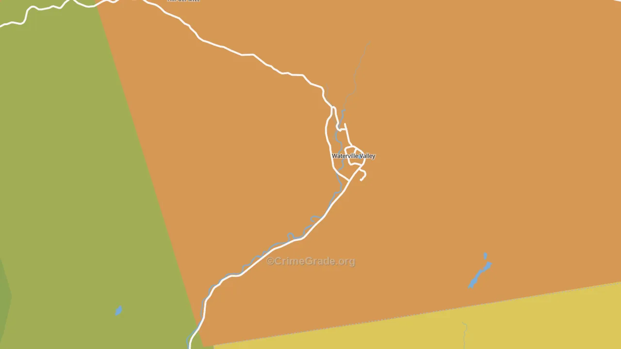 Waterville Valley, NH Map of Drug-Related Crime Rates