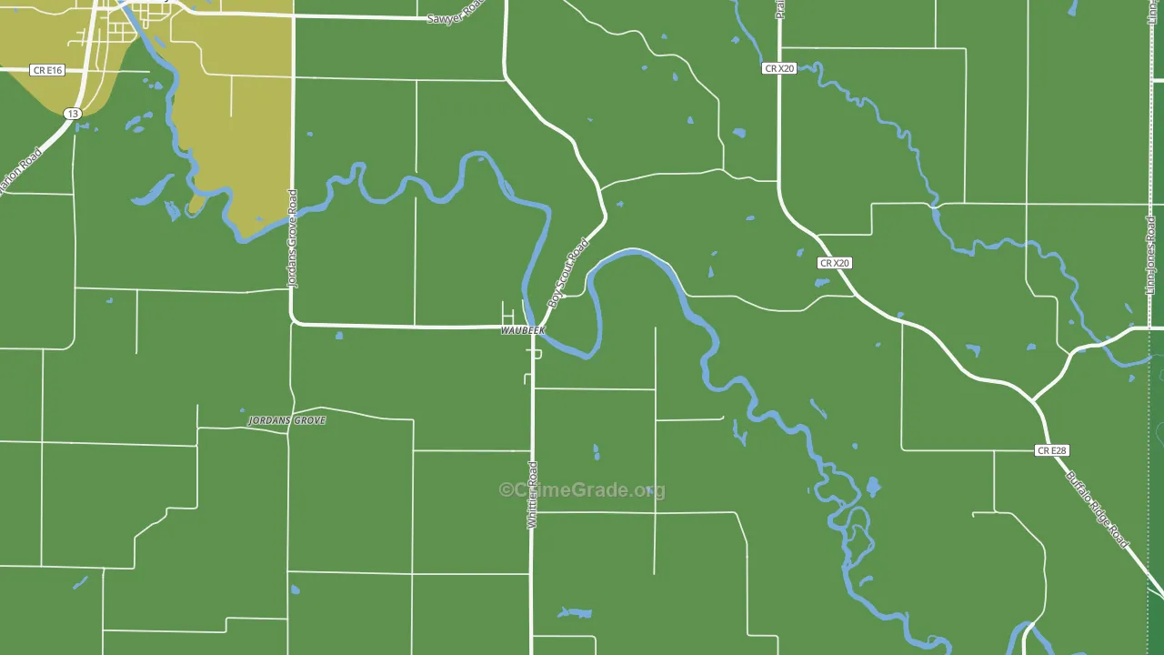 Waubeek, IA Map of Drug-Related Crime Rates