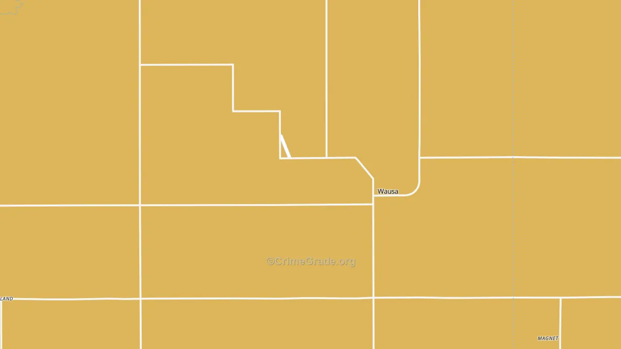Wausa, NE Map of Drug-Related Crime Rates