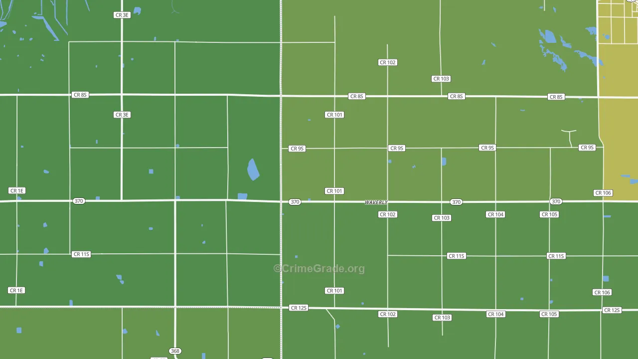 Waverly, CO Map of Drug-Related Crime Rates