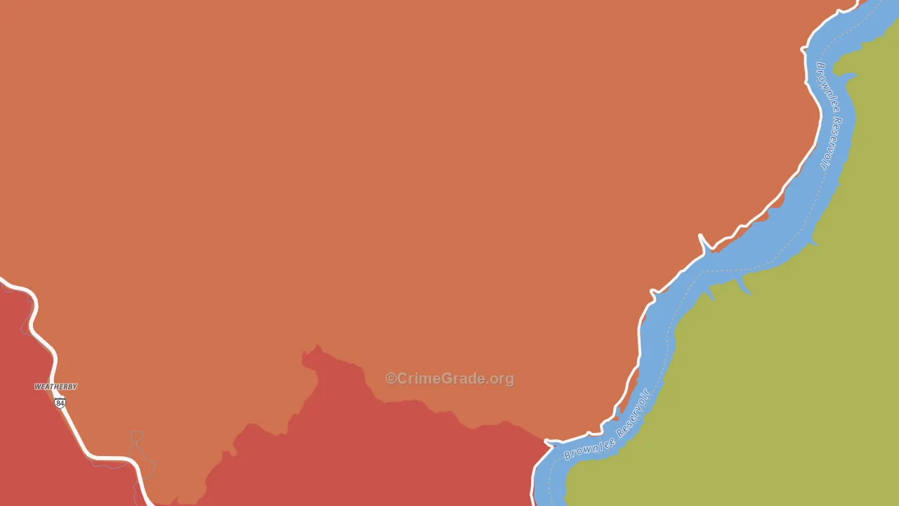Weatherby, OR Map of Drug-Related Crime Rates