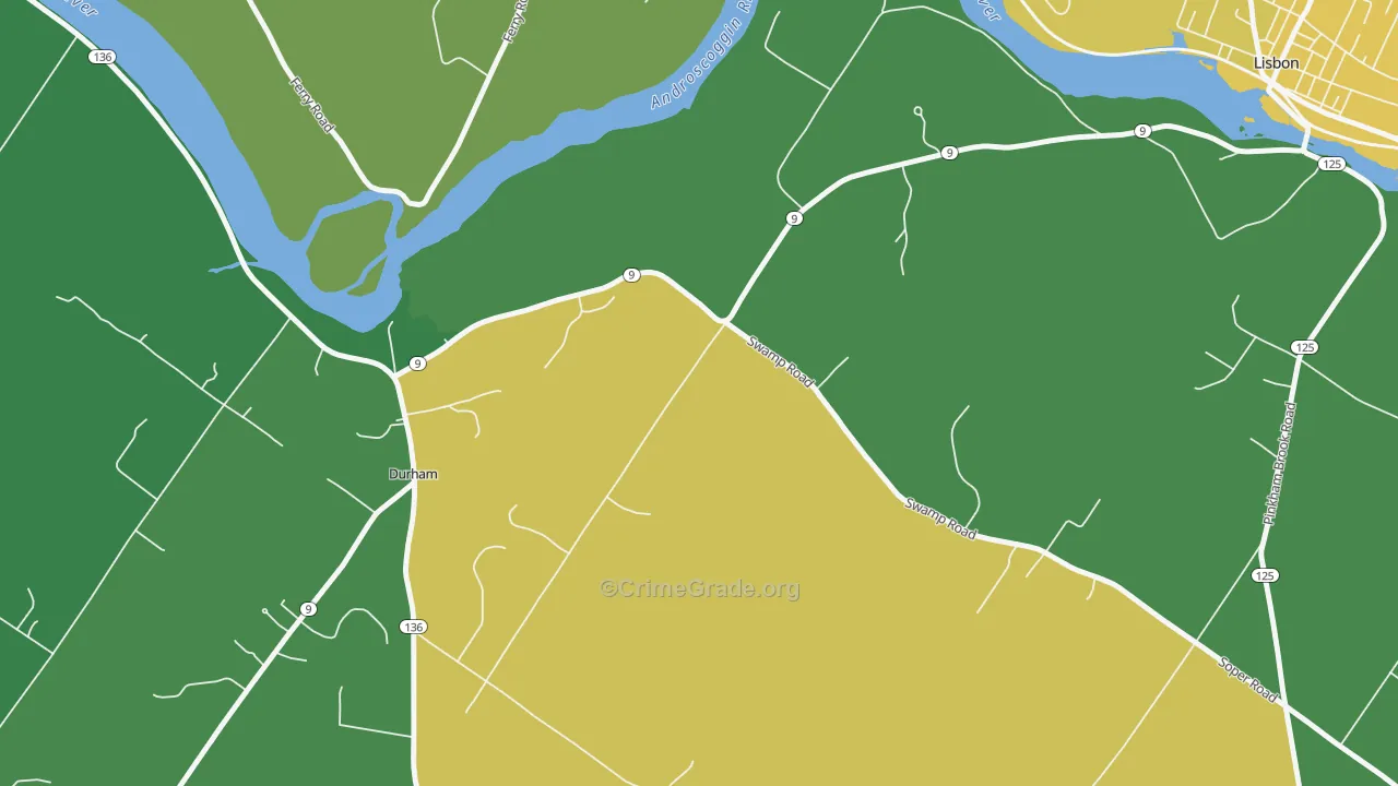 Webster Corner, ME Map of Drug-Related Crime Rates