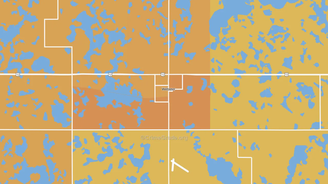 Webster, SD Map of Drug-Related Crime Rates