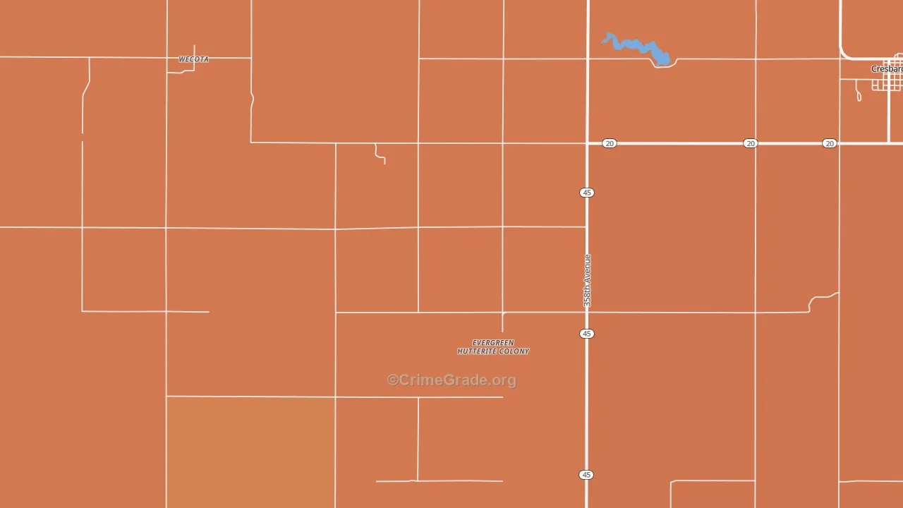 Wecota, SD Map of Drug-Related Crime Rates