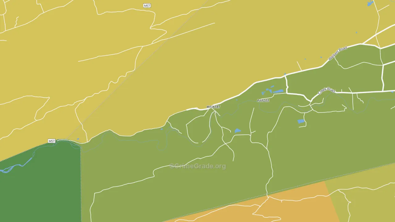 Weikert, PA Map of Drug-Related Crime Rates