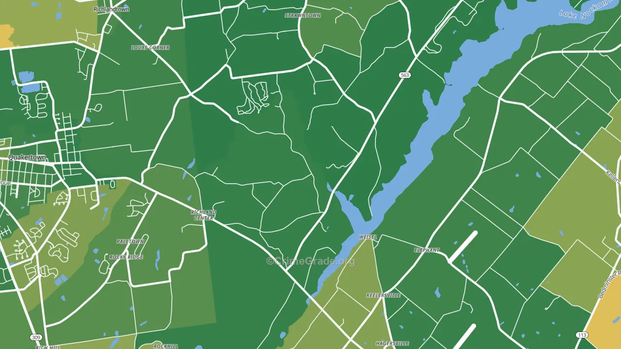 Weisel, PA Map of Drug-Related Crime Rates